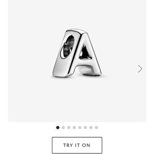 Pandora letter “A” charm